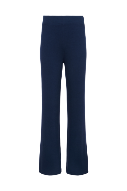 Slinky Rib Streamline Pant | Navy