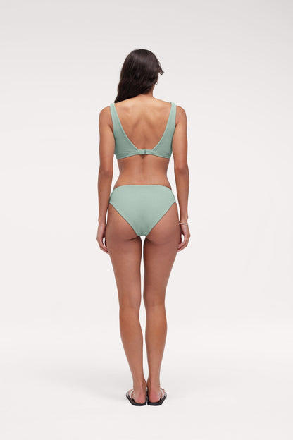 Low Waist Bikini Bottom | Crispy Pistachio