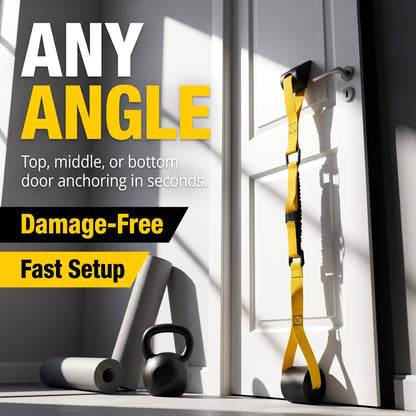 💪 225LBS Heavy Duty Cable Resistance Band Home Gym Training Set