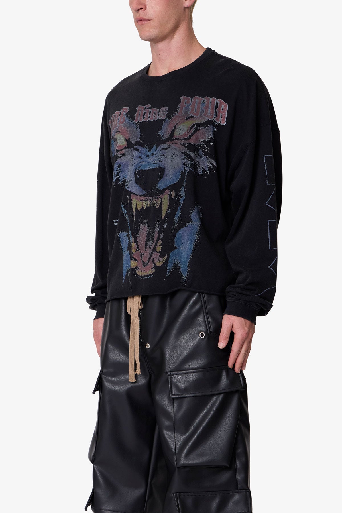 994 Wolf L/S Tee - Black