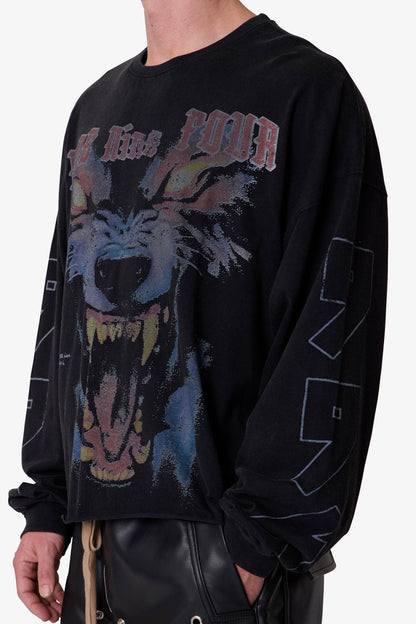 994 Wolf L/S Tee - Black