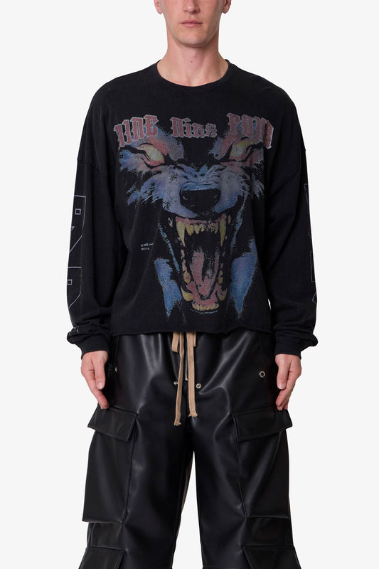 994 Wolf L/S Tee - Black