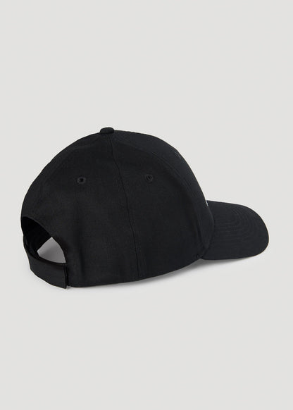American Tall Baseball Hat in Black