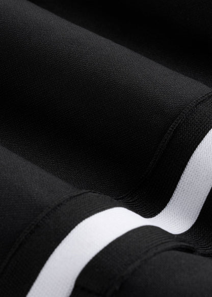 Athletic Stripe Pants for Tall Men in Black
