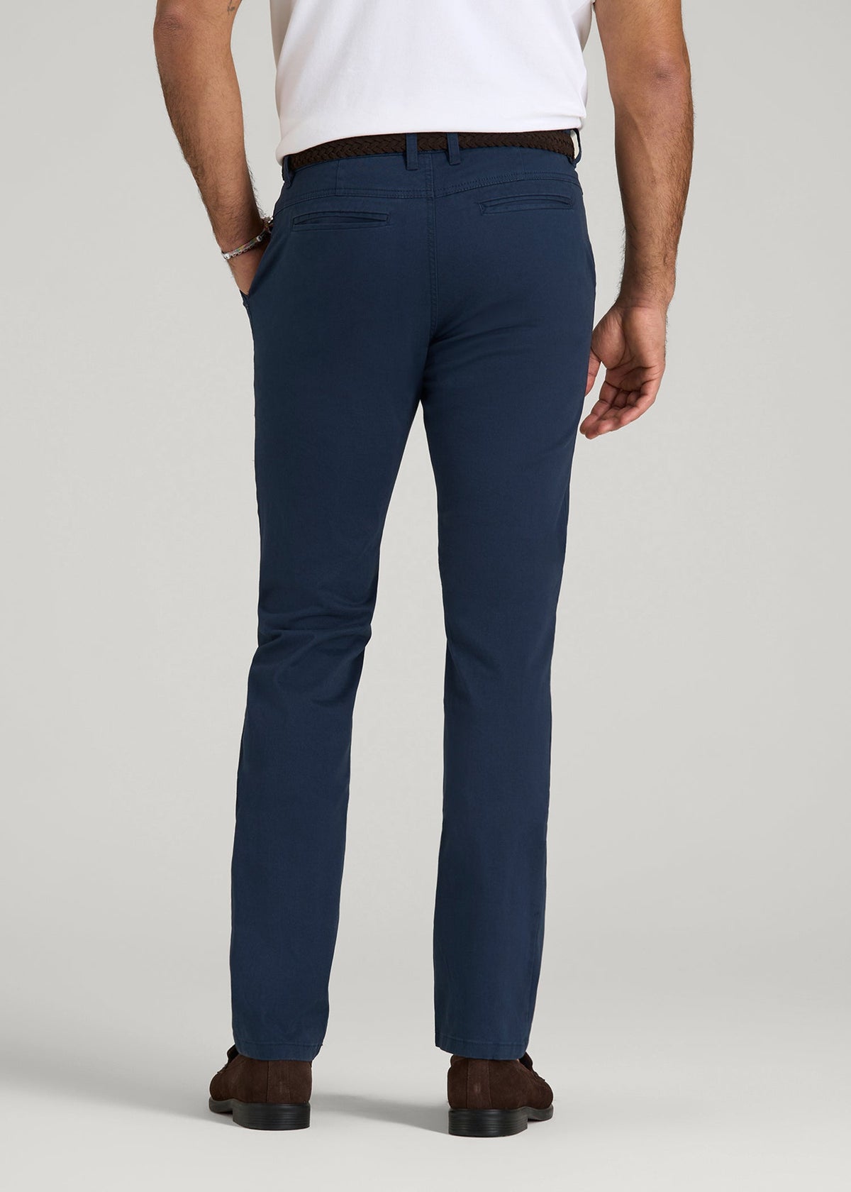 Carman TAPERED Chinos for Tall Men in Marine Navy