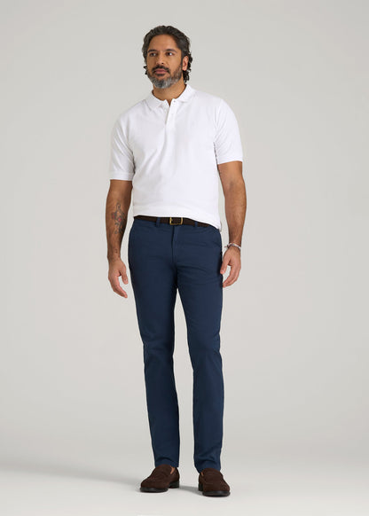 Carman TAPERED Chinos for Tall Men in Marine Navy