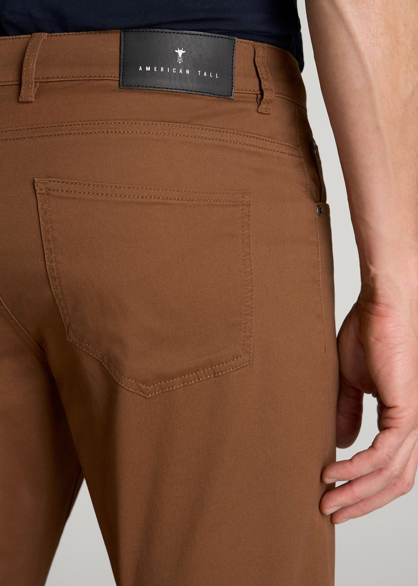 Carman TAPERED Fit Five Pocket Pants for Tall Men in Nutshell