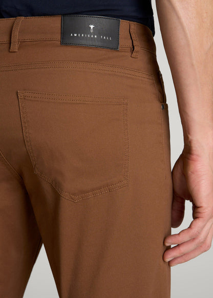 Carman TAPERED Fit Five Pocket Pants for Tall Men in Nutshell
