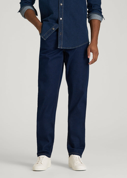 Carman TAPERED Jeans for Tall Men in Deep Indigo Wash
