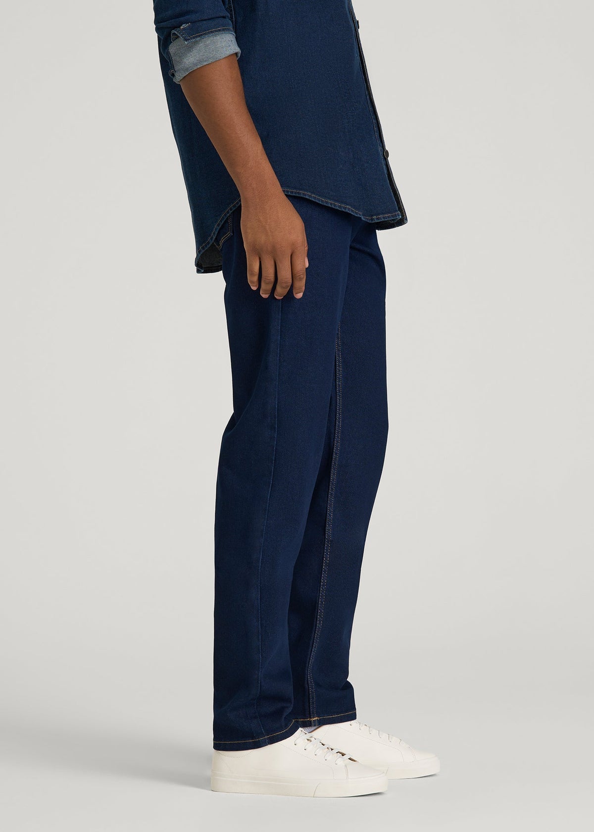 Carman TAPERED Jeans for Tall Men in Deep Indigo Wash