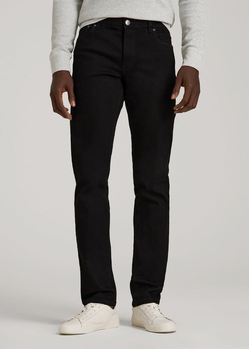 Carman TAPERED Jeans for Tall Men in True Black