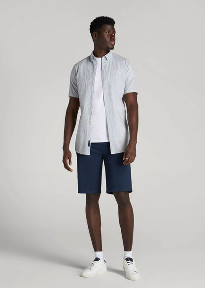 Chino Shorts for Tall Men in Marine Navy