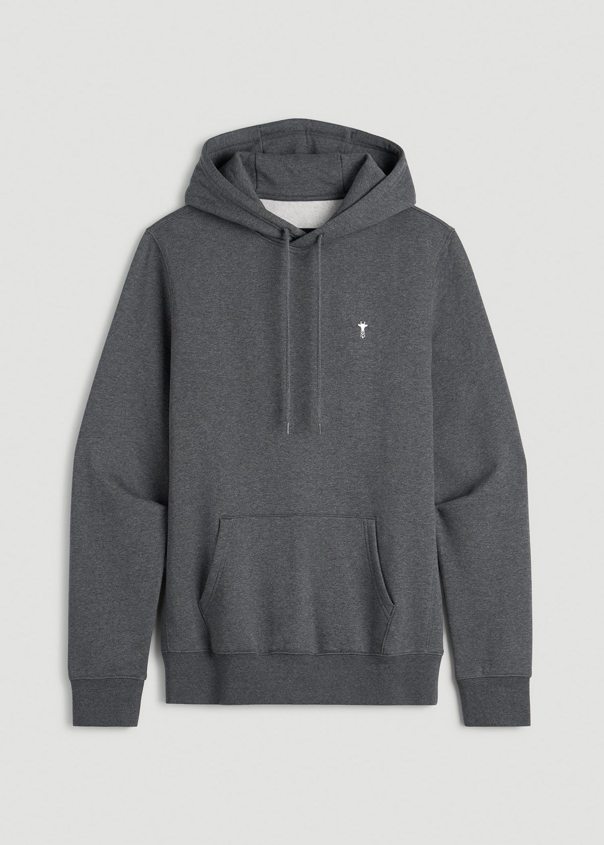 Core Motion Fleece Popover Hoodie for Tall Men in Charcoal Mix