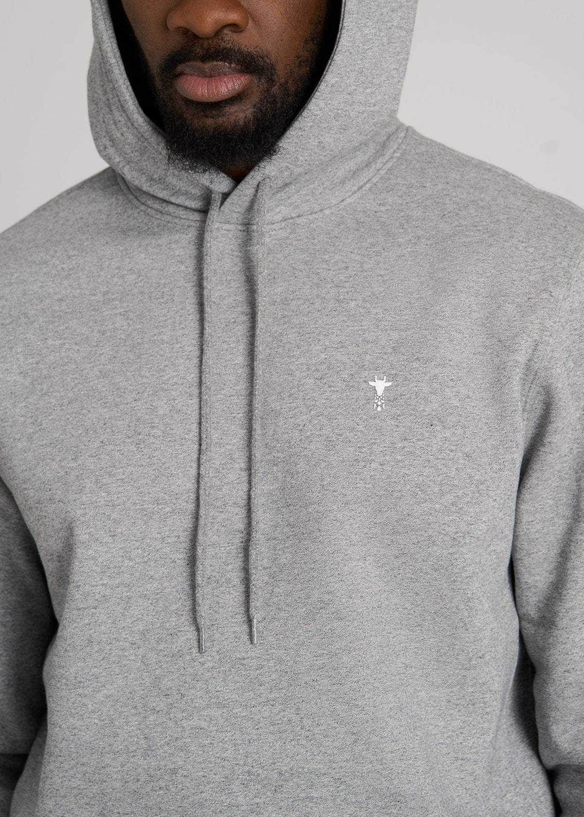 Core Motion Fleece Popover Hoodie for Tall Men in Heathered Grey
