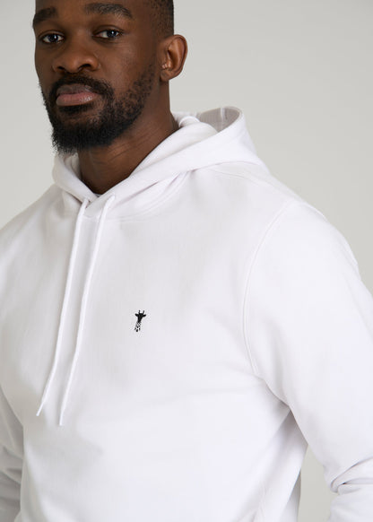 Core Motion Fleece Popover Hoodie for Tall Men in White