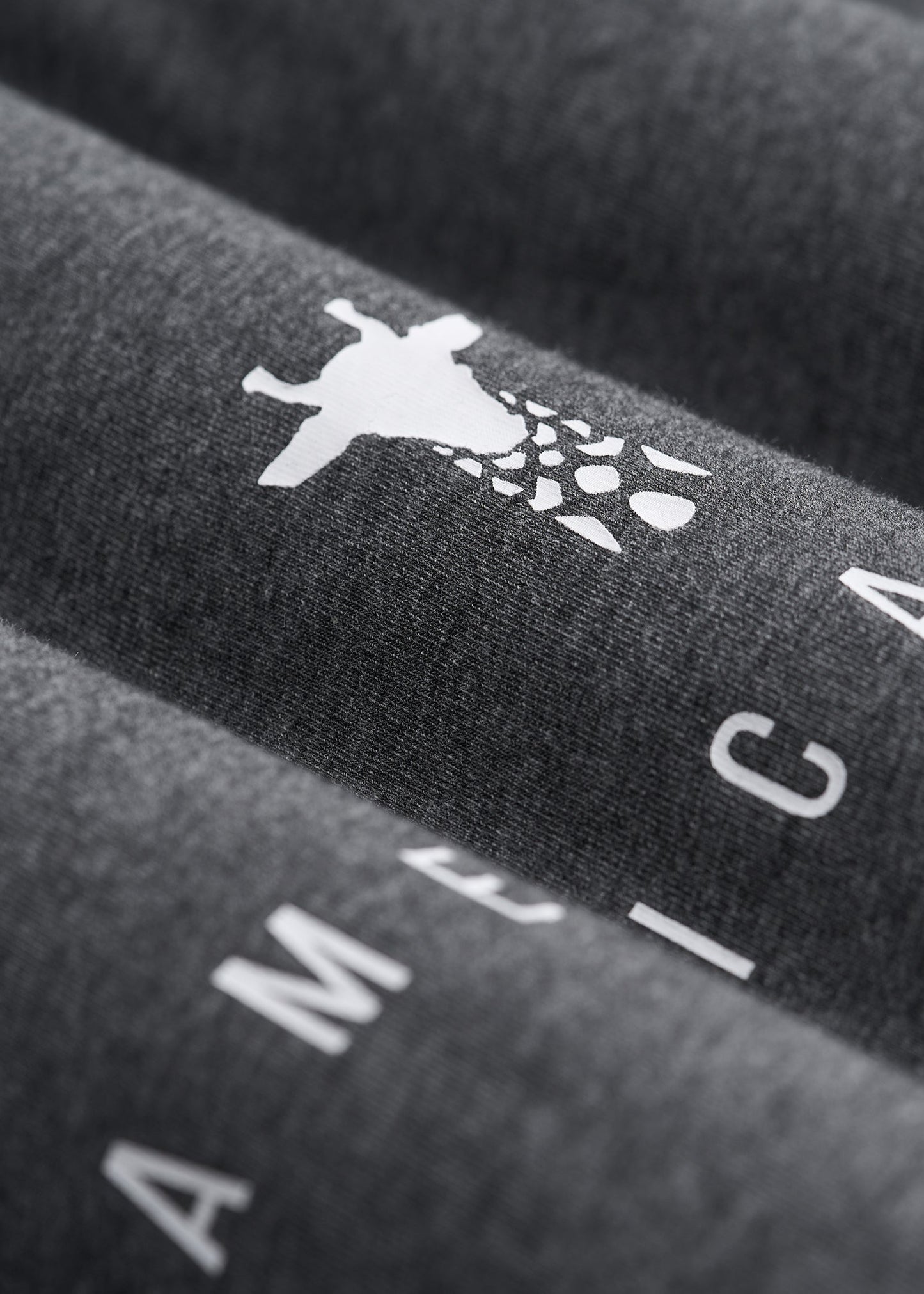 Regular Corporate Logo Tee for Men in Charcoal Mix