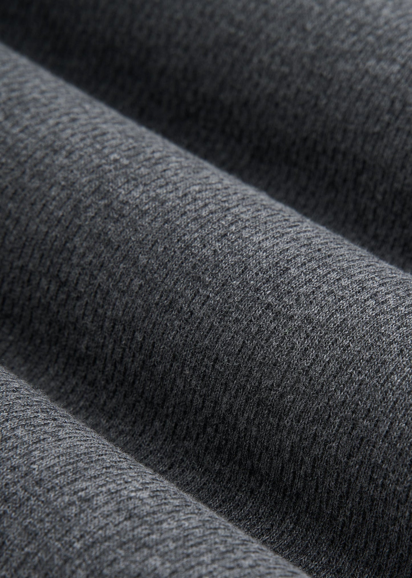 Double Honeycomb Thermal Crewneck  for Tall Men in Charcoal Mix