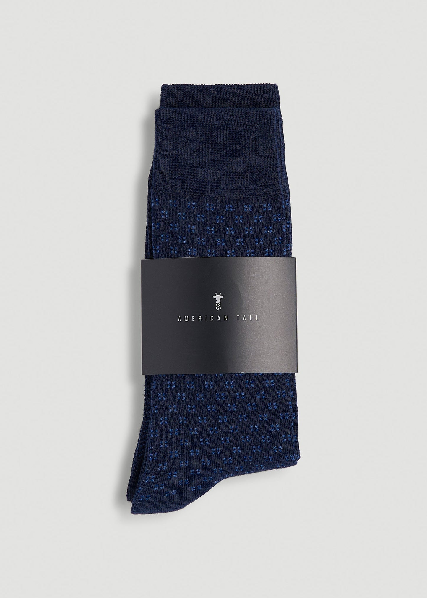 Dress Socks Size 14 to 17 (3-Pack) for Tall Men in True Navy