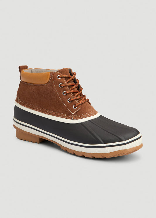 Duck Boots for Tall Men in Tan