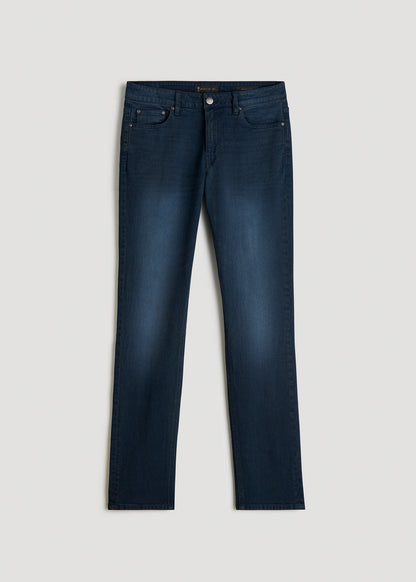 Dylan Slim Fit Jeans for Tall Men in Faded Blue Black