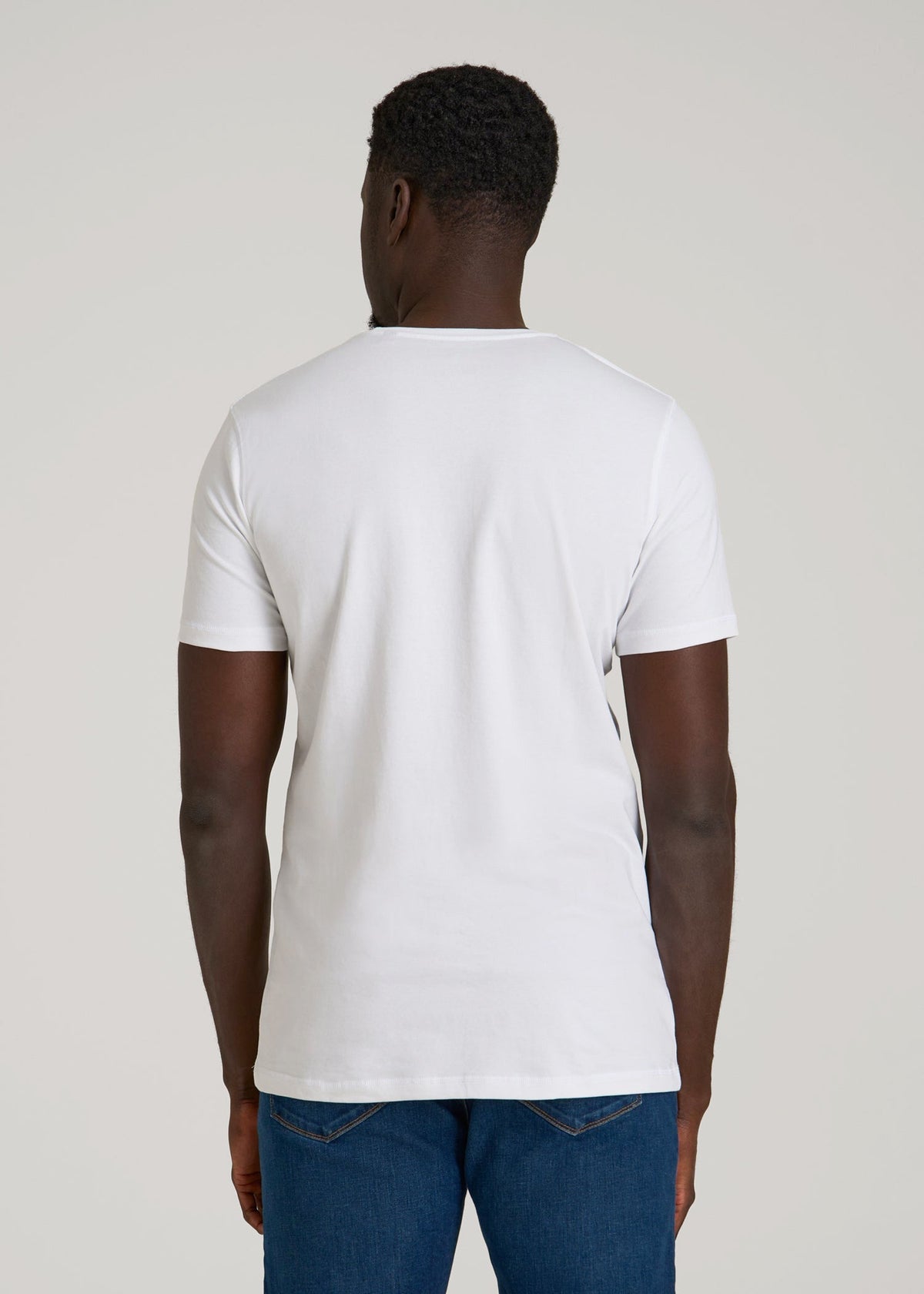 The Essential Slim Fit Crewneck Tee for Tall Men in White