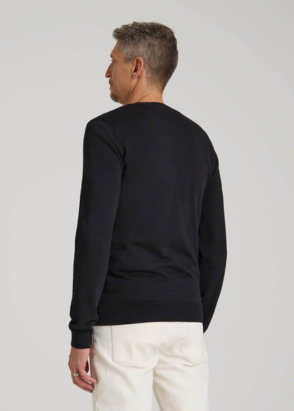 Everyday Crewneck Sweater for Tall Men in Black