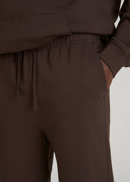Everyday French Terry Cinched Bottom Sweatpants for Tall Men in Espresso