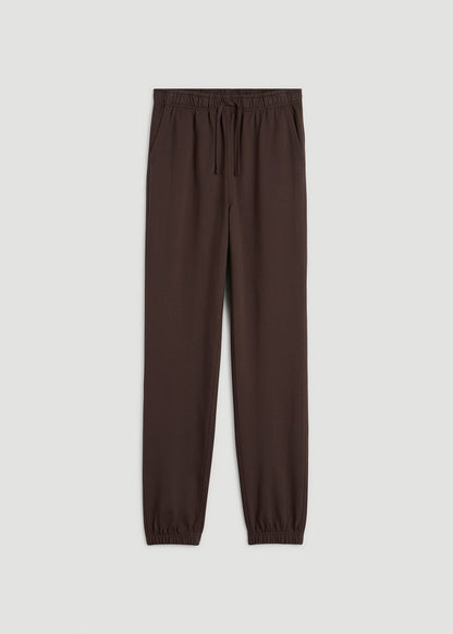 Everyday French Terry Cinched Bottom Sweatpants for Tall Men in Espresso