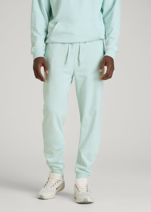 Everyday French Terry Jogger for Tall Men in Opal Blue