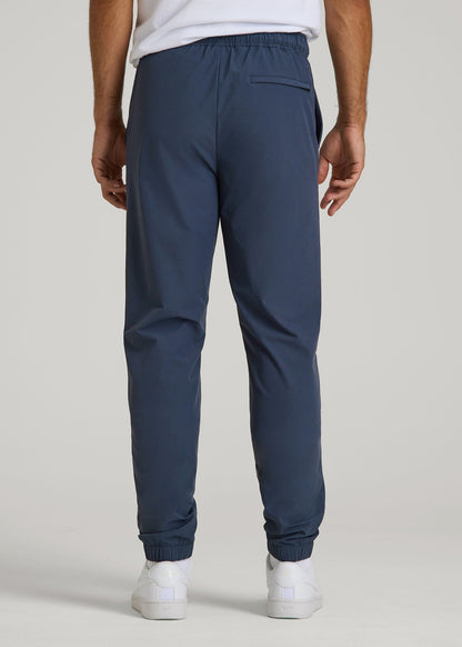 Flex Nylon Joggers for Tall Men in Navy Blue