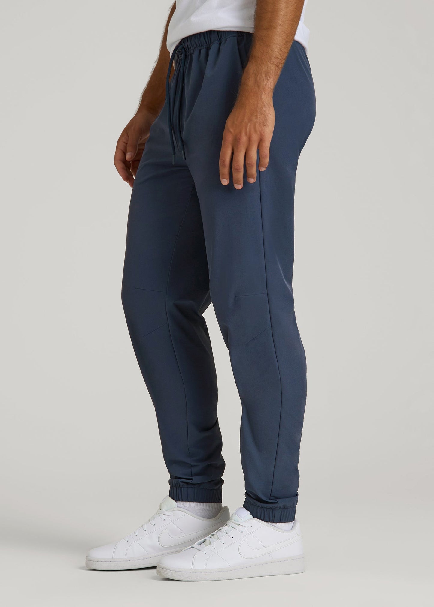 Flex Nylon Joggers for Tall Men in Navy Blue