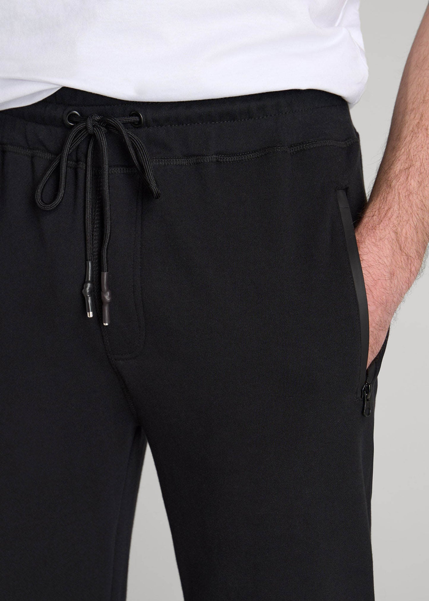 Wearever French Terry Joggers for Tall Men in Black