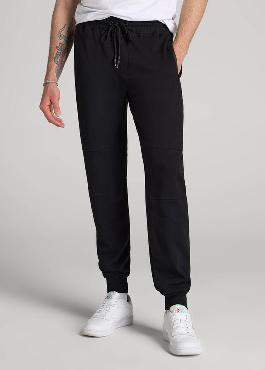 Wearever French Terry Joggers for Tall Men in Black