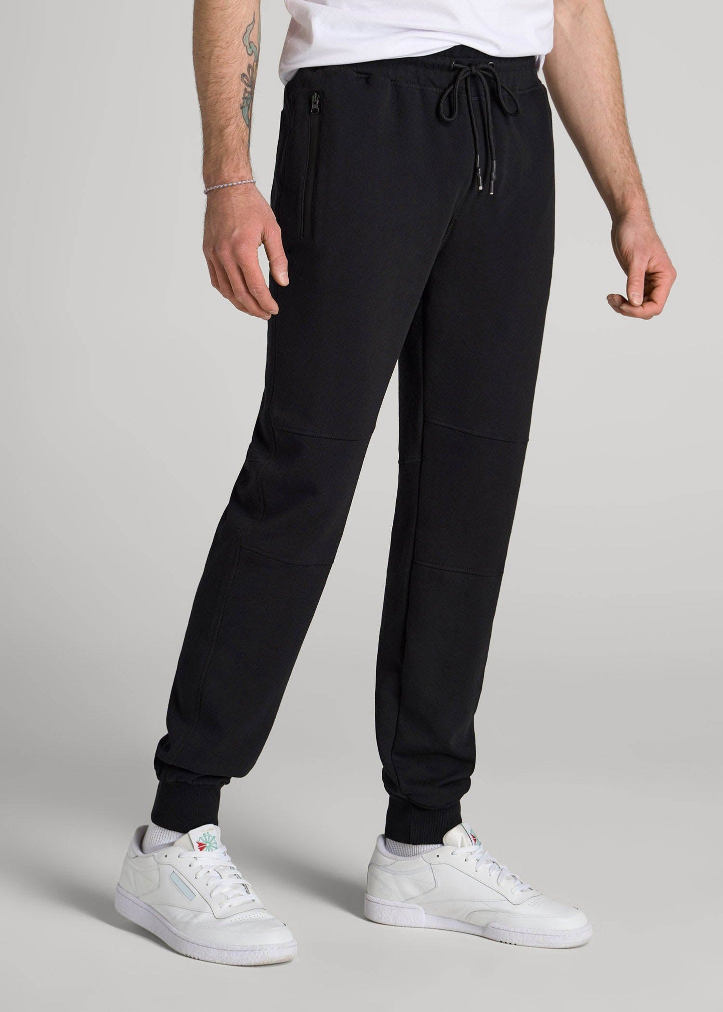 Wearever French Terry Joggers for Tall Men in Black