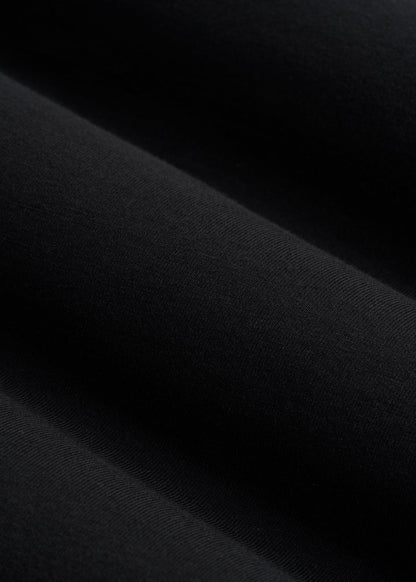 Modern Fit Garment Dyed Cotton T-Shirt for Tall Men in Black