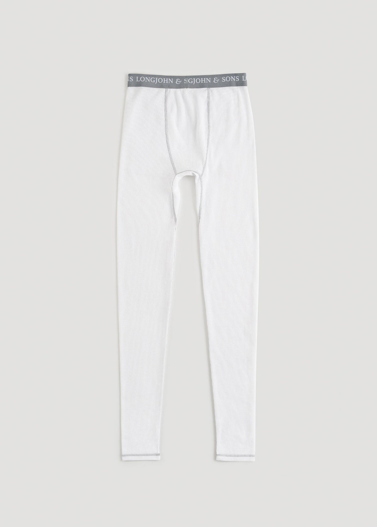 LJ&S Long Thermal Underwear for Tall Men in White