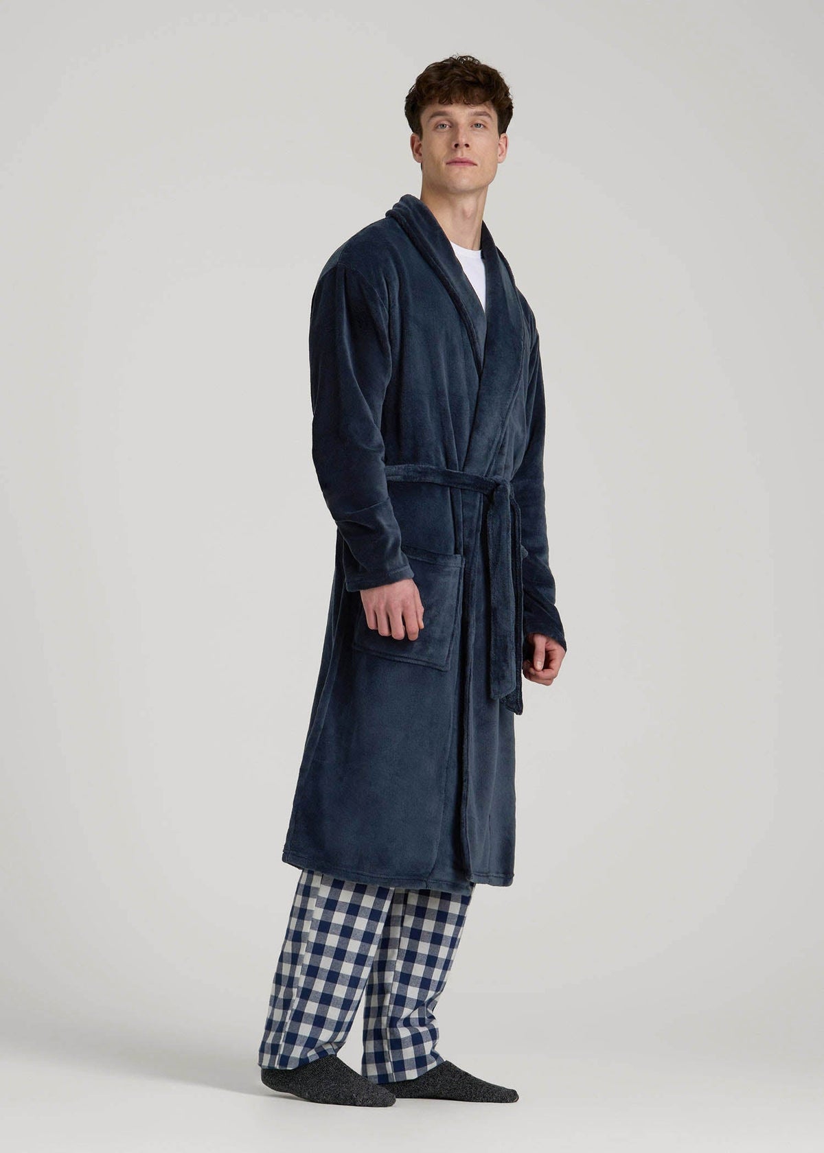 Robe for Tall Men in Navy
