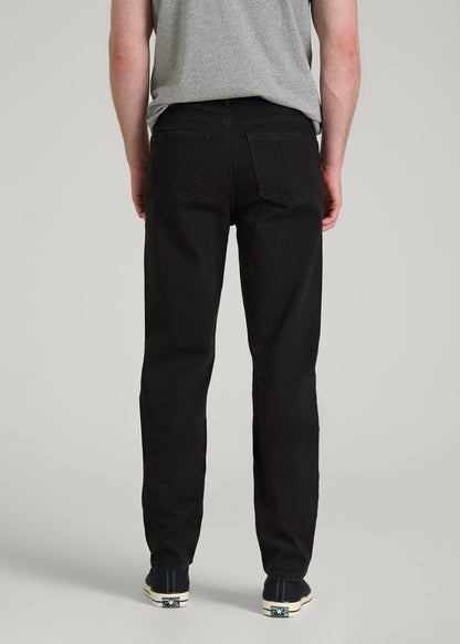 MILO Relaxed Tapered Fit Jeans for Tall Men in Optimum Black