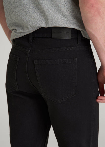 MILO Relaxed Tapered Fit Jeans for Tall Men in Optimum Black