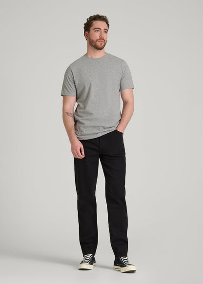 MILO Relaxed Tapered Fit Jeans for Tall Men in Optimum Black