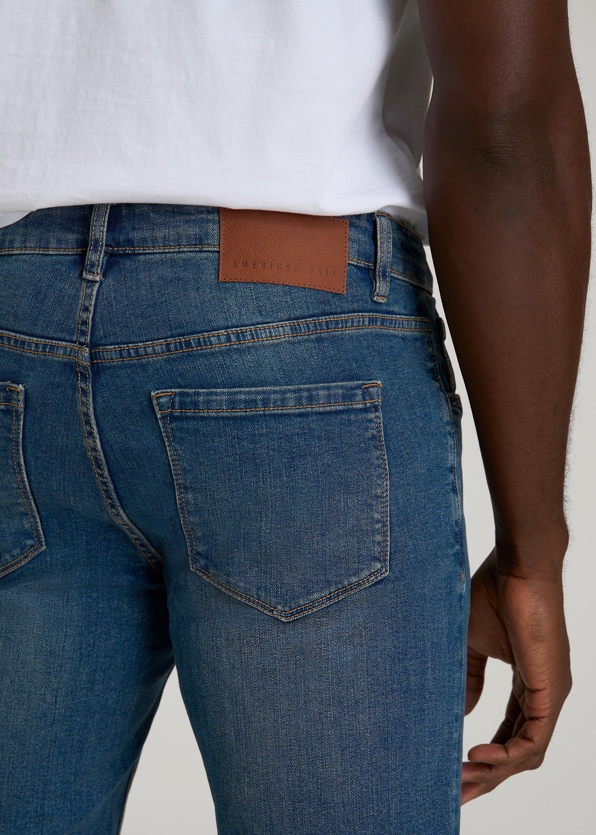 Carman TAPERED Jeans for Tall Men in Worn Blue