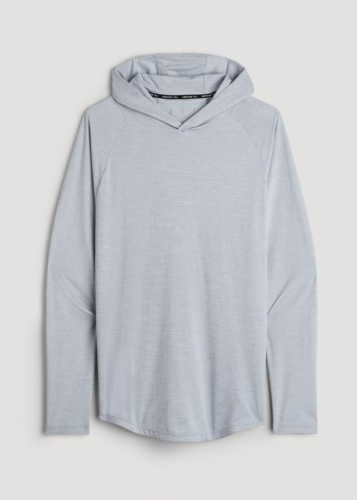 A.T. Performance Training Hoodie for Tall Men in Light Silver