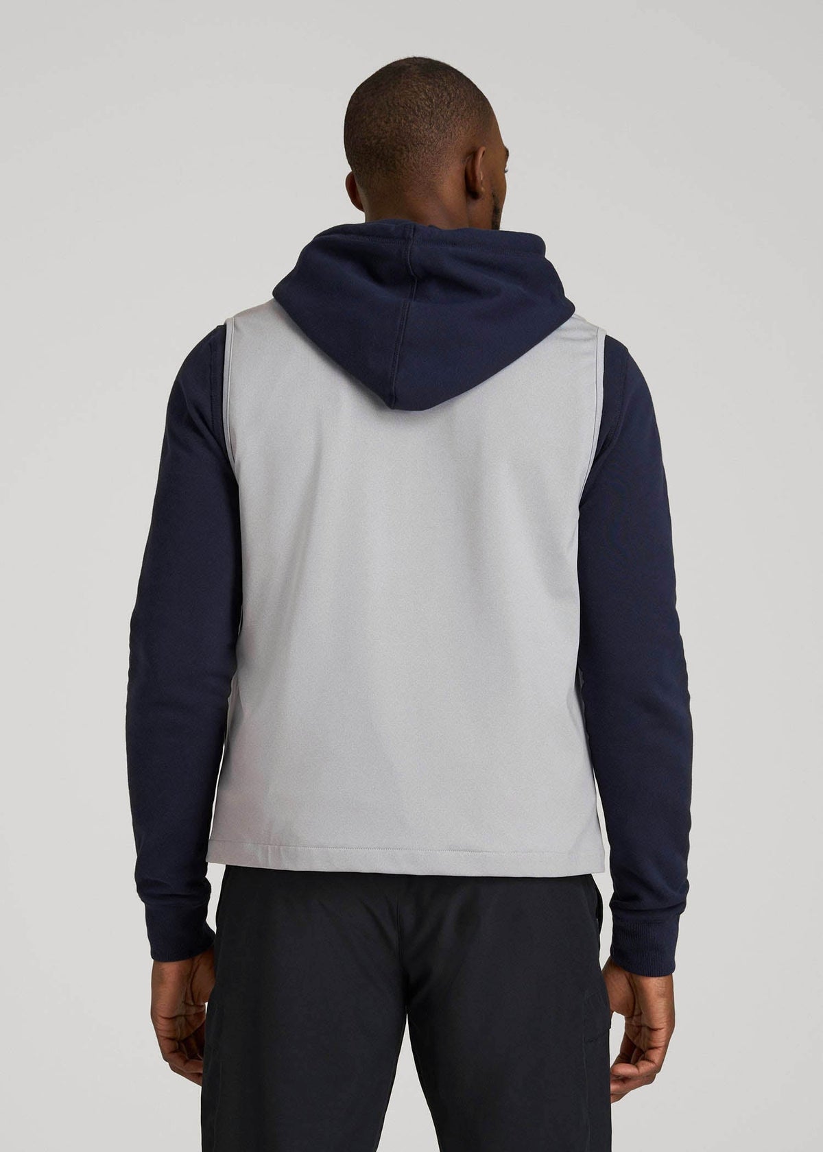 Performance Vest for Tall Men in Light Grey Mix