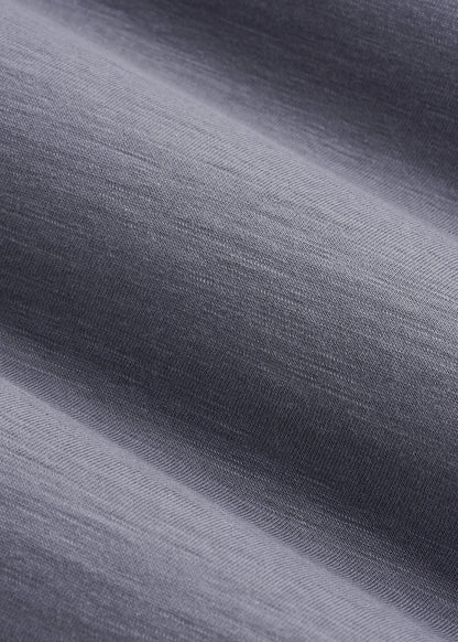 REGULAR-FIT Slub Tee for Tall Men in Grey Blue