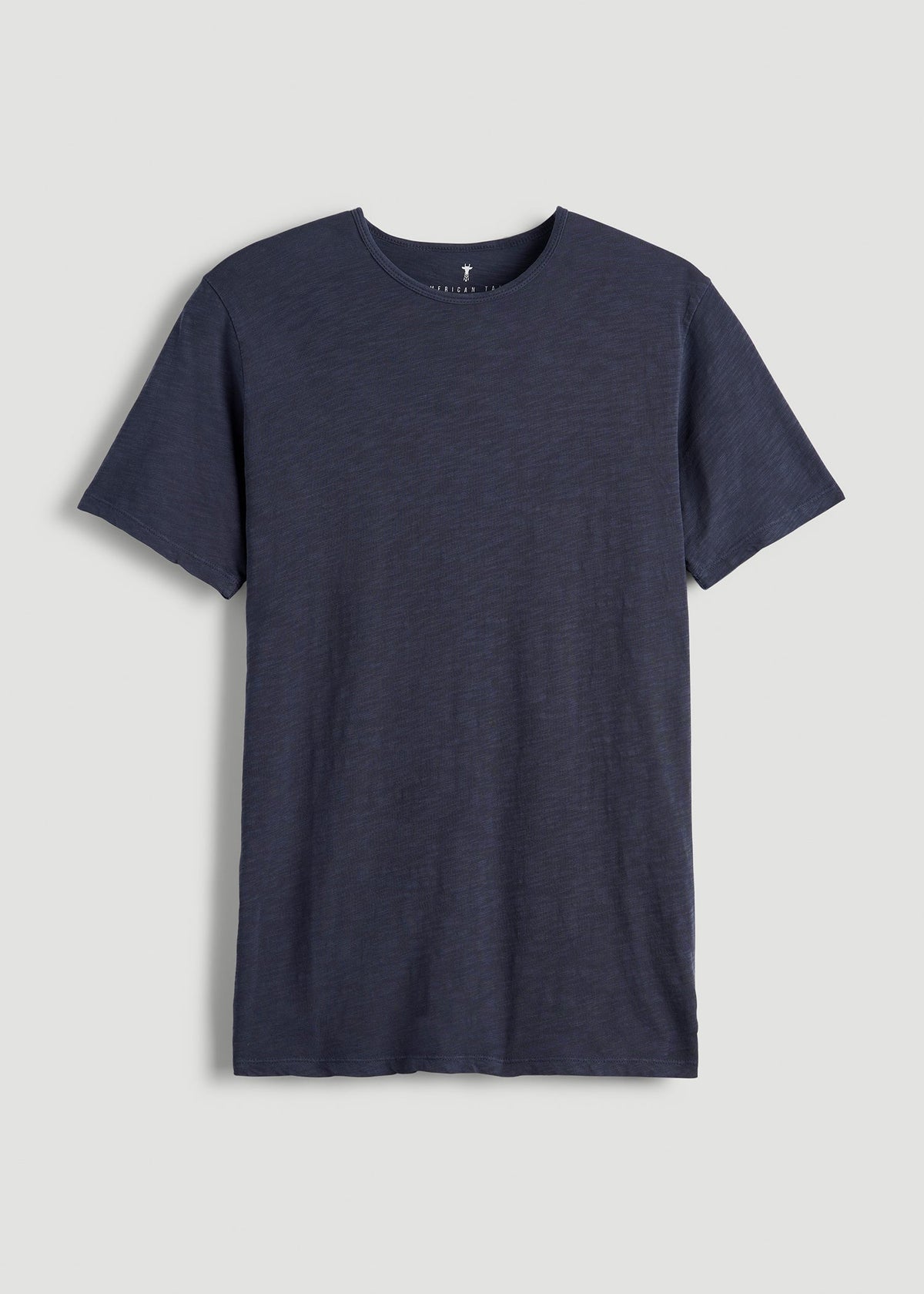 REGULAR-FIT Slub Tee for Tall Men in Navy