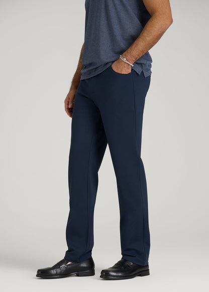 Flex Ponte Pants for Tall Men in Navy