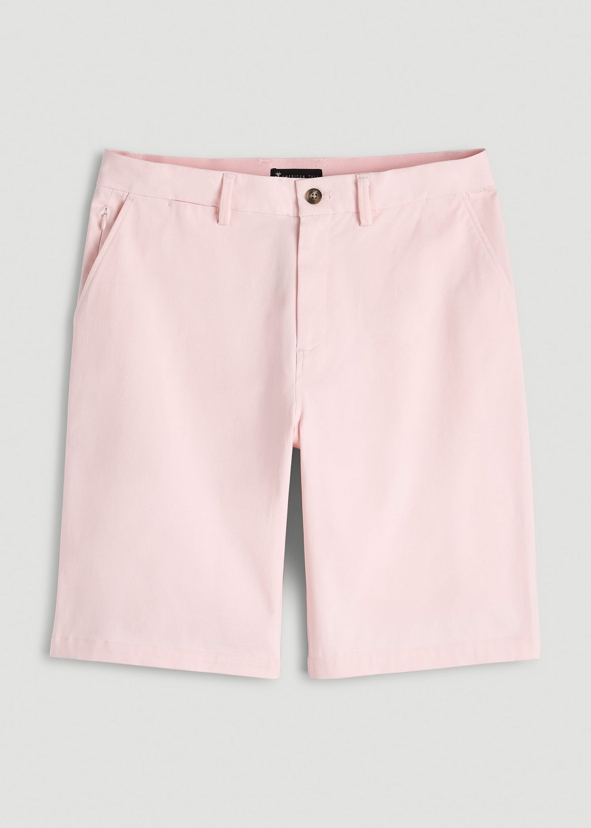 Stretch Commuter Chino Short for Tall Men in Barely Pink