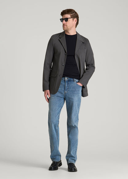 Stretch Commuter Chino Sport Coat for Tall Men in Slate