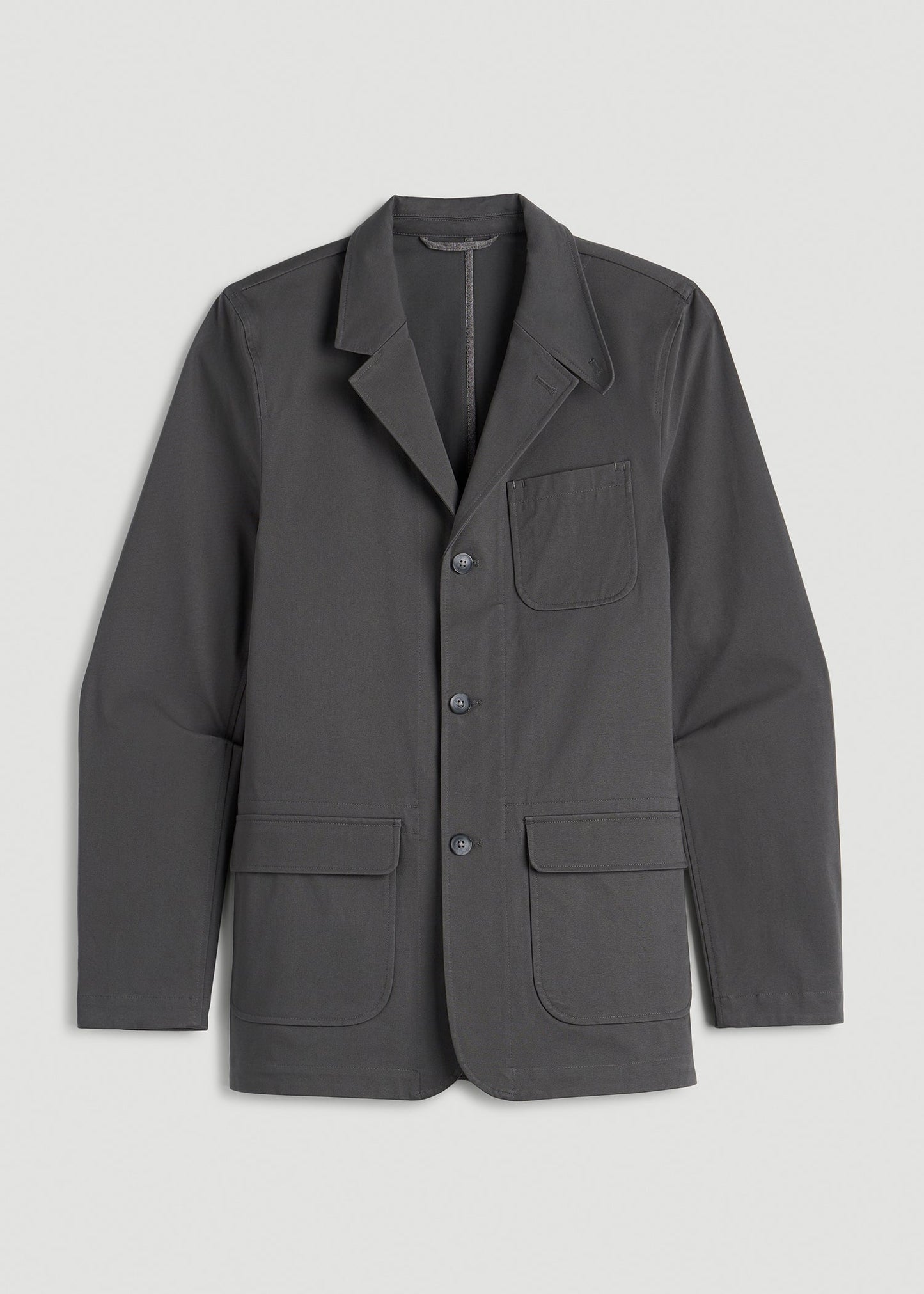 Stretch Commuter Chino Sport Coat for Tall Men in Slate