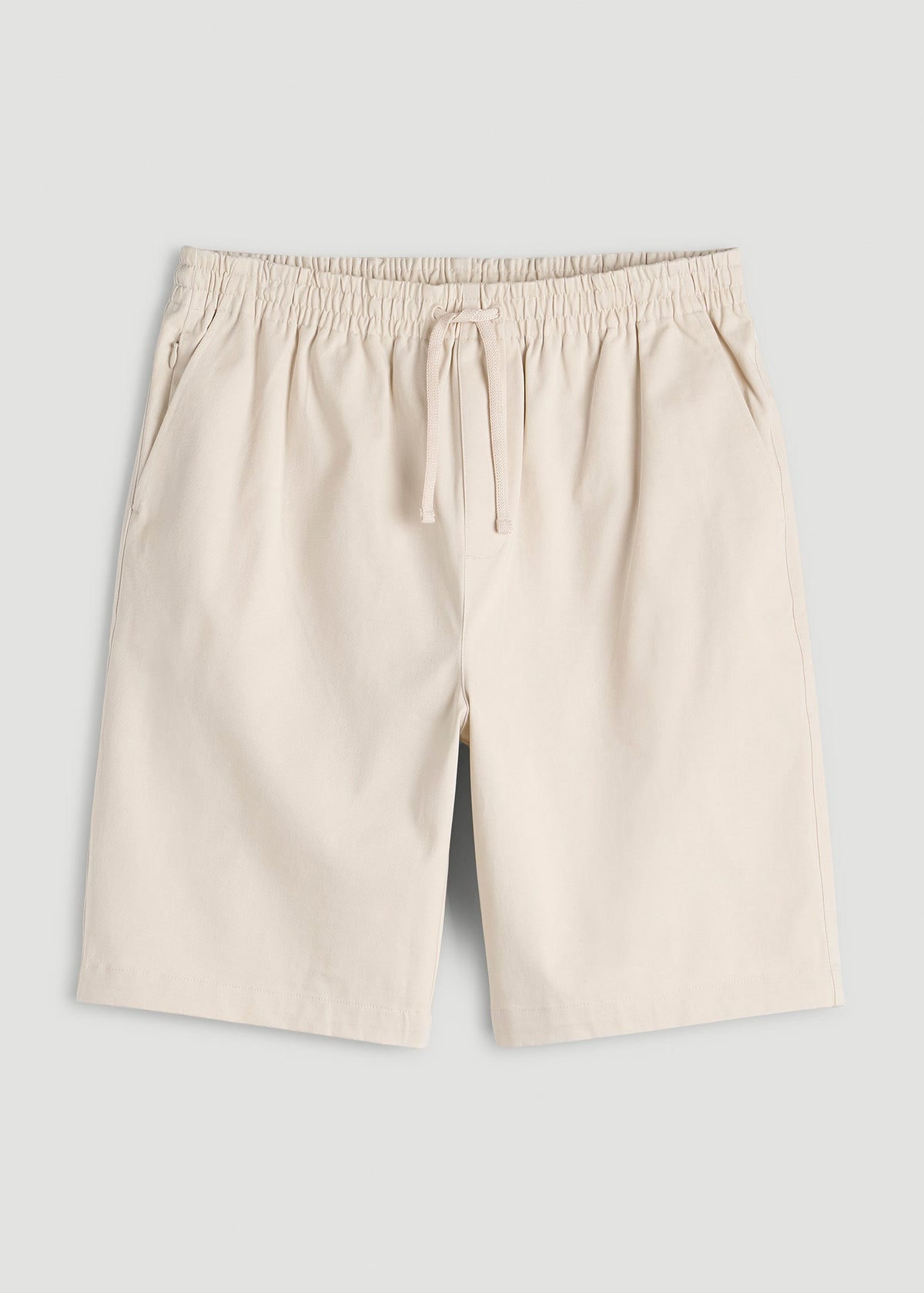 Stretch Commuter Pull-on Short for Tall Men in White Sand